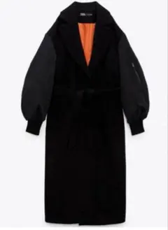 ZARA マッチングボンバーコート ネイビー Lサイズ - メルカリ