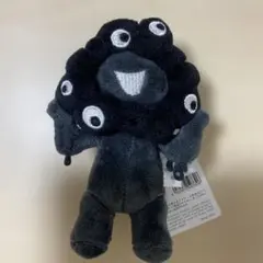 ミャクミャク　黒ミャク　立ち　カラビナ付きマスコット