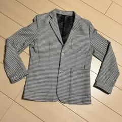 値下　超美品　アーバンリサーチ　ストライプ柄 テーラードジャケット グレー系 S
