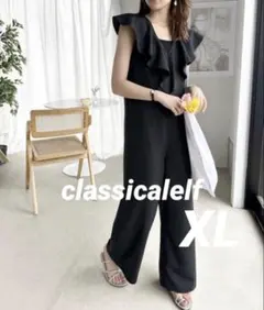 classicalelf XL サイズ Vネックワイドサロペット