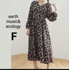 earth music&ecology ワンピース 花柄 フリー