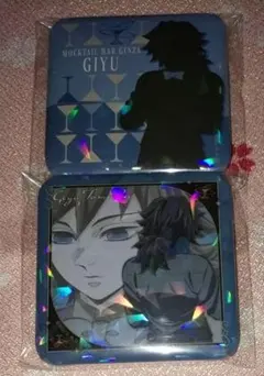 冨岡義勇グリッター缶バッジ ロトくじ モクテル