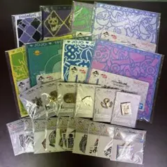 一番くじ ジョジョの奇妙な冒険　ハンカチ　ビンズ　ステッカー　コンプリート