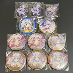 DⅤ グリムノーツ コラボカフェ 缶バッジ 赤ずきん オーロラ姫 人魚姫