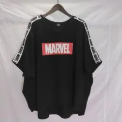 は*✨様 MARVEL ロゴプリント ブラック Tシャツ