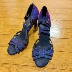 【練習用】 社交ダンス シューズ　ラテンシューズ　ヒール7.5cm モニシャンのサムネイル