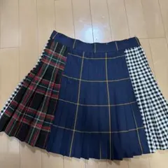 ZARA WOMAN チェック柄 プリーツスカート Sサイズ