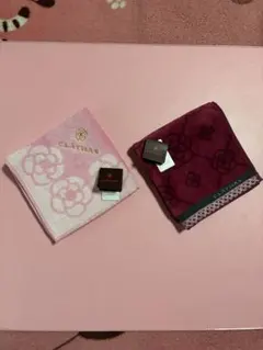 『新品・未使用』CLATHASタオルハンカチ　2種類セット　タグ付き