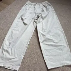 GU バレルレッグパンツホワイト M