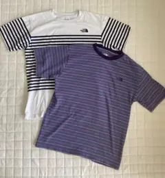 【美品】ノースフェイス ボーダーTシャツ 2枚セットのサムネイル
