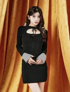 完売商品❣️Darich フロントオープンニットミニワンピース