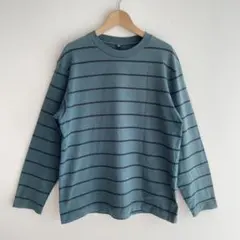 ユニクロ コットン ボーダー T 長袖 Tシャツ プルオーバー M カットソー