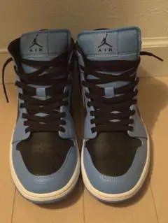 NIKE AIR JORDAN 1 MID ブルー ブラック