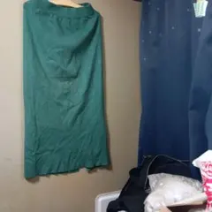 グレイル　グリーン コットン タイトスカート Mサイズ