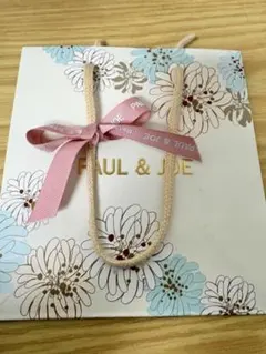 PAUL & JOE 花柄ショップ袋 Sサイズリボン付