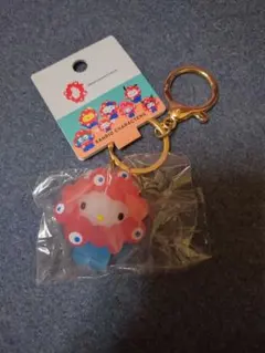 新品　サンリオ ミャクミャク コラボ クリア キーホルダー 大阪万博　キティ