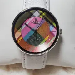 限定値下げ！Vivienne Westwood チェック柄カラフル腕時計 稼動品