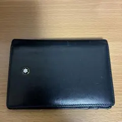 Montblanc 名刺入れ 黒 レザーのサムネイル