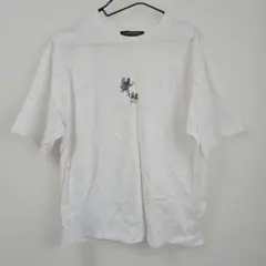 Ancellm 植物と蝶のプリント Tシャツ - メルカリ