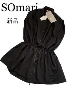somari ソマリ　ワンピース　新品　タグ付き　オーバーサイズ　ブラック