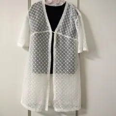 【新品・未使用】キッズ・ レースカーディガン 125