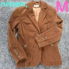 ブラウン コーデュロイ テーラードジャケット