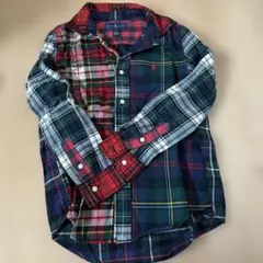 Ralph Lauren チェック柄長袖シャツ 120cm