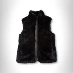 高級 Calvin Klein 00s ファー 毛皮 ベスト y2k 平成ギャル