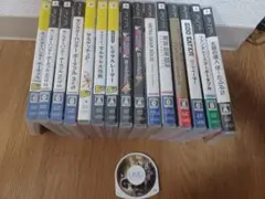 PSP ソフトセット15個 まとめ売り★1個以外ケース取説付き　人気ソフト入り
