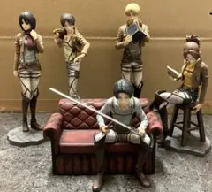 【進撃の巨人】フィギュア 一番くじ 5点 2014年当時物