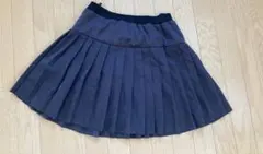 プリーツスカート　ミニ　オリーブデオリーブ