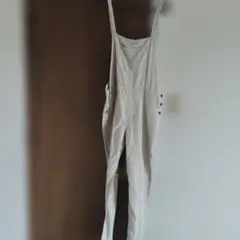 麻素材オーバーオール