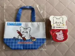 【新品未開封】サンリオあたりくじはなまるおばけミニトートブルー＆保存容器セット