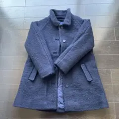 ジャカディ　ウールコート　8A jacadi 紺 ウールコート 8A