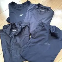 子供少年野球Mizuno ネイビー アンダーシャツ 8枚セット ベルト2点140