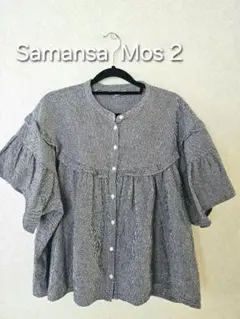 Samansa Mos 2 半袖ブラウス