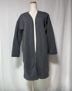 新品・未使用☆無印良品☆裏ボアロングコートカーディガン