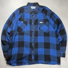 malhe ブロックチェック ライトフランネルシャツ ネルシャツ ライトネル