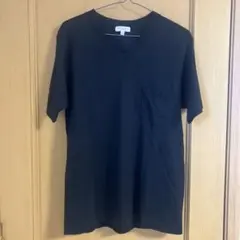 BEAUTY&YOUTH Vネック ポケットTシャツ ブラック M