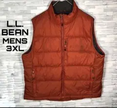 【ヴィンテージ】L.L.BEANダウンベスト3XL グースダウン　バングラデシュ