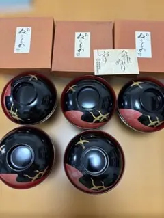 漆器 椀 皿 箸 セット 梅蒔絵 | Mercari