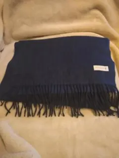 美品　MACKINTOSH LONDON ネイビーカシミヤマフラー