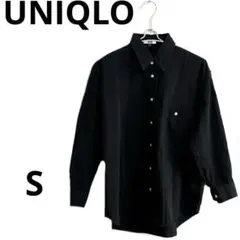 UNIQLO U デニムオーバーサイズシャツ（長袖）ブラックS