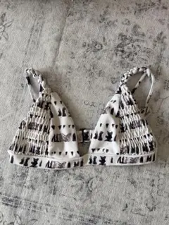 Alexia Stam 三角ビキニ 白黒