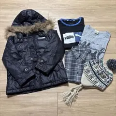 コムサデモードアウターとシャツ、シャツ、帽子5点セット