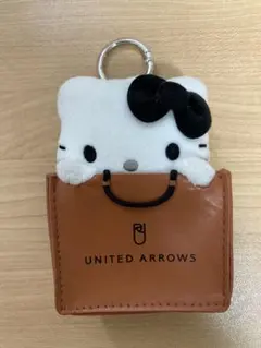 ハローキティ キーホルダー付きぬいぐるみ　UNITEDARROWS ブラック