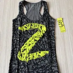 Zumba タンクトップ XS ブラック/イエロー　ダンス/フィットネス/ヨガ