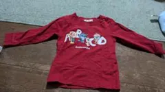 アンパンマン 長袖カットソー 100cm 赤