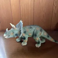 トリケラトプス ゴム製 フィギュア 模型 人形 青色 約40cm - メルカリ