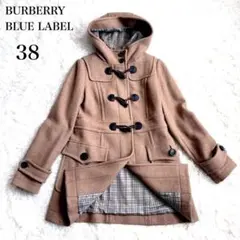 極美品 バーバリーブルーレーベル ダッフルコート 38サイズ　ノバチェック